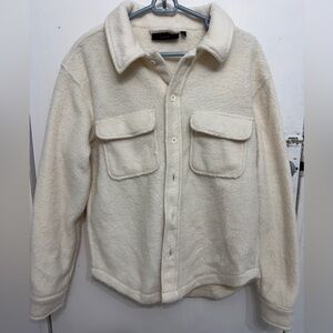 No Boundaries Cream Oversized Fleece Jacket